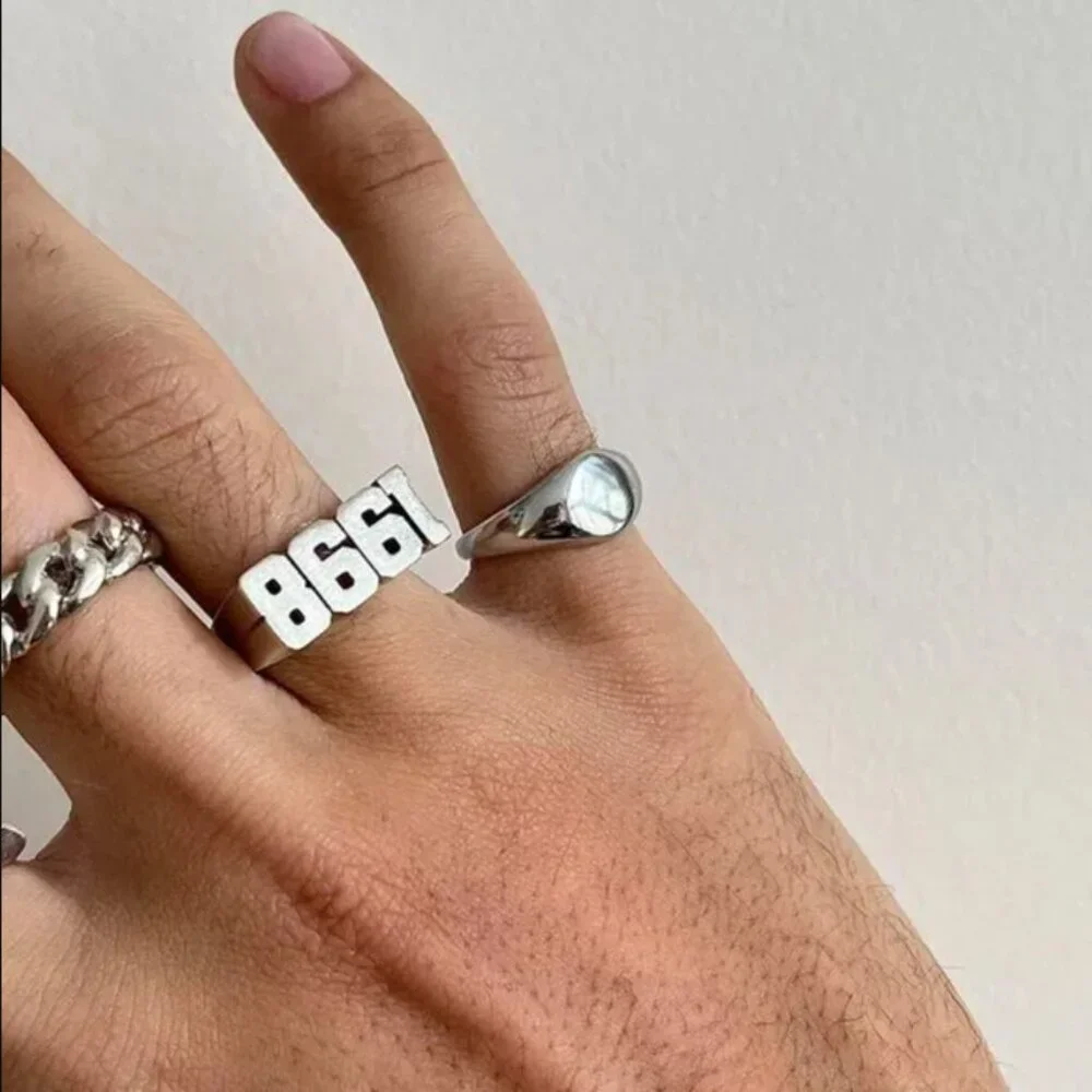 vintage silver signet oval ring